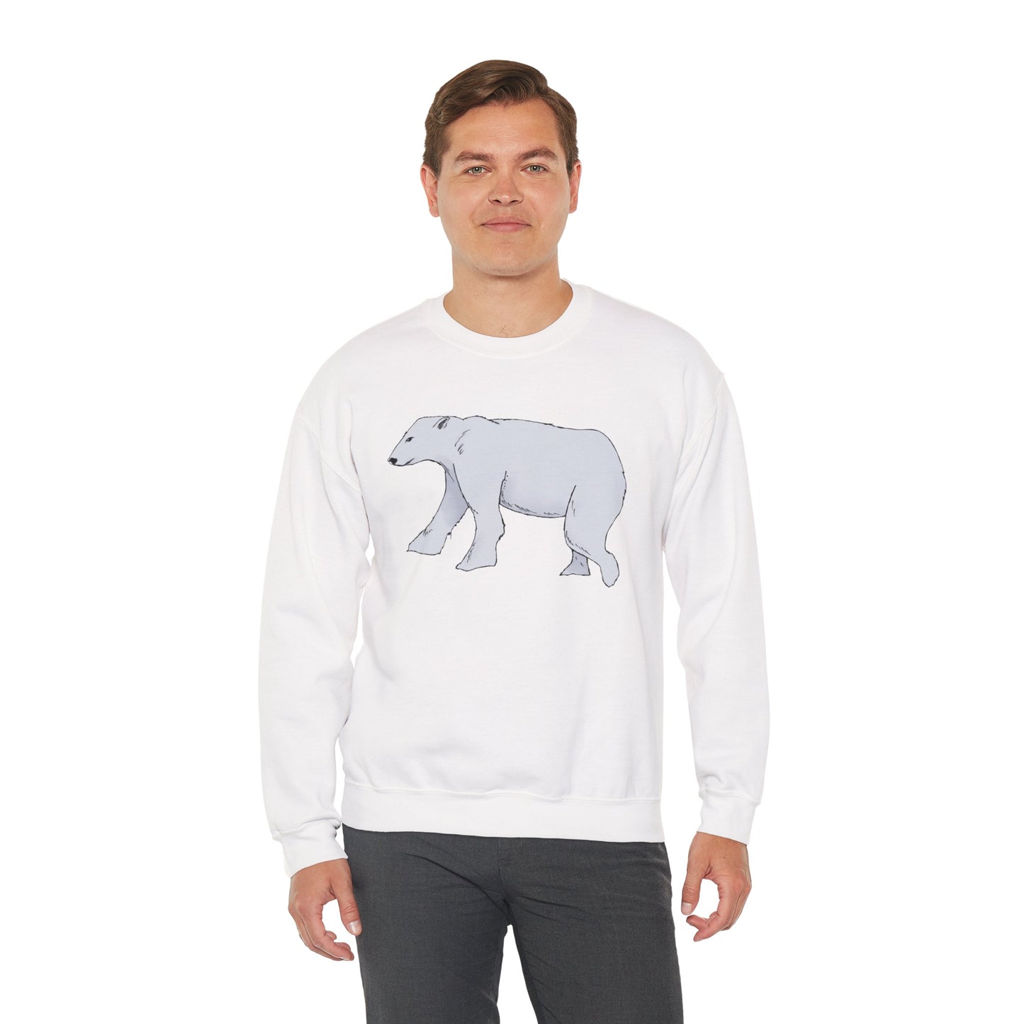 Cozy Polar Bear Crewneck Sweatshirt