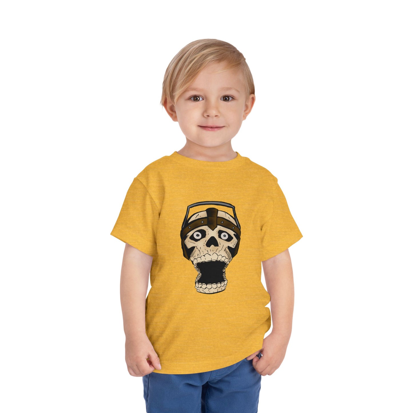Toddler Tee — Playful Screaming Skull Graphic Kids' Shirt