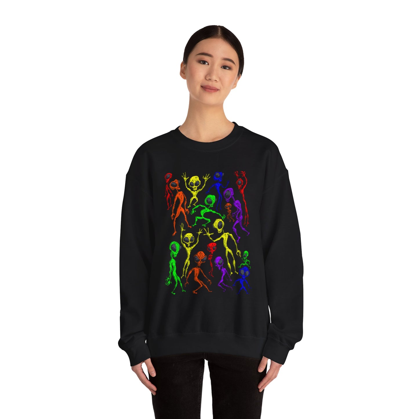 Alien Dance Party Crewneck Sweatshirt