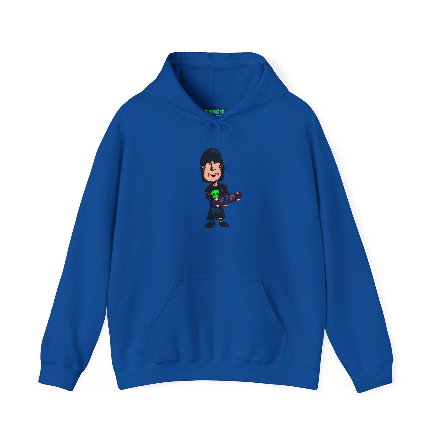 Rude Skater Dude Cartoon Hoodie – Skate Punk Sweatshirt