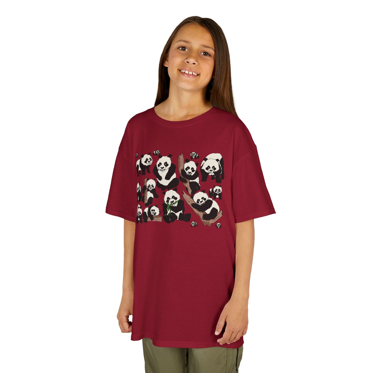 Panda Paradise Kids Tee, Cute Animal T-Shirt, Children's Gift, Birthday Present, Summer Wear, Eco-Friendly Fashion