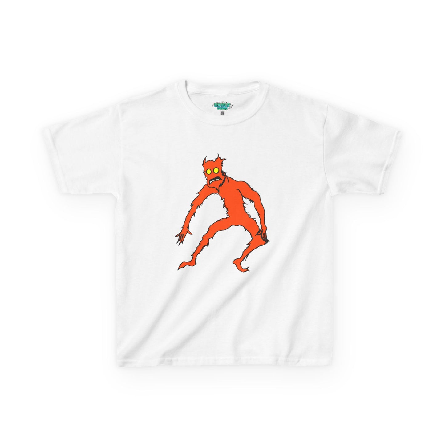 Kids Fire Monster Tee - Fun and Spooky Cotton T-Shirt for Kids