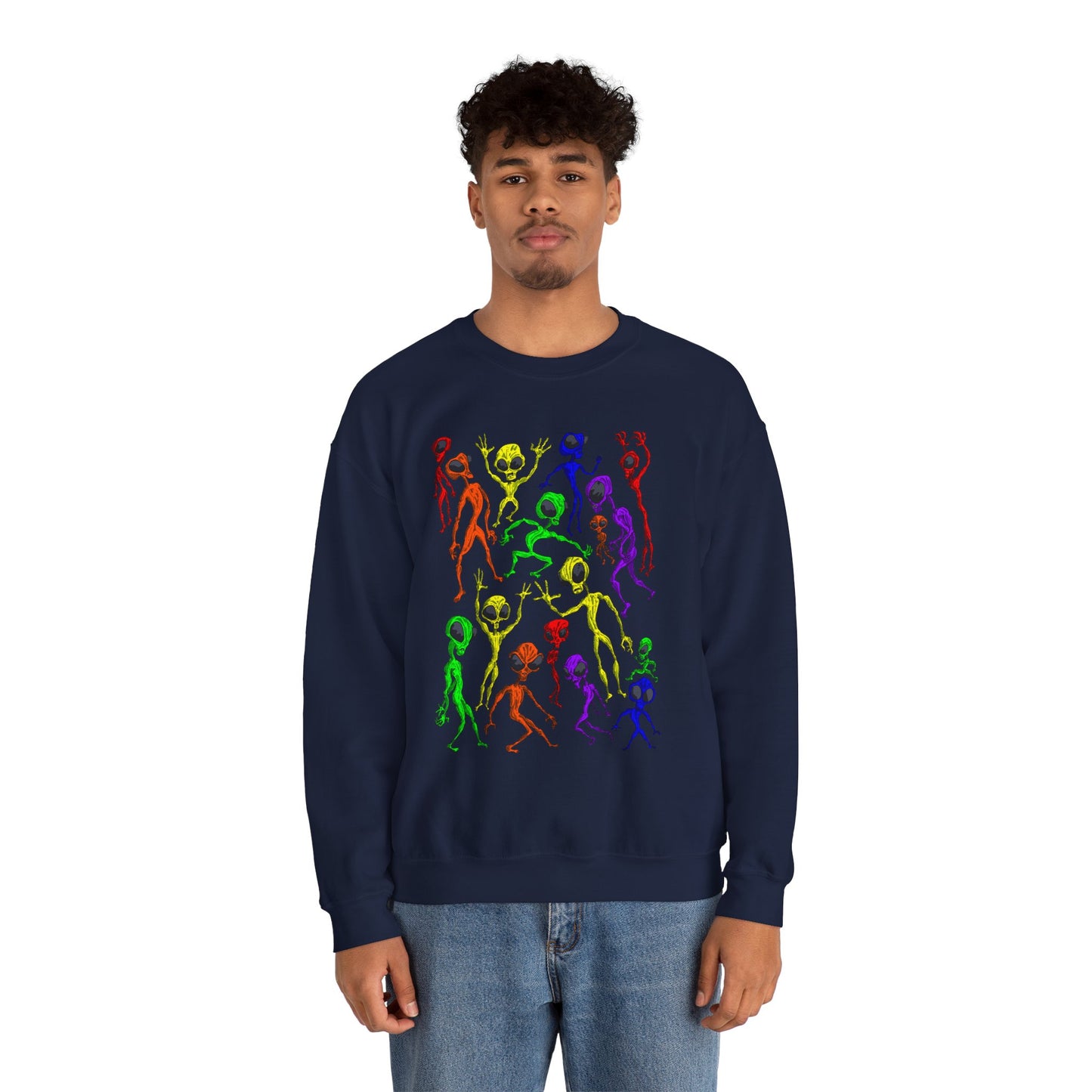 Alien Dance Party Crewneck Sweatshirt