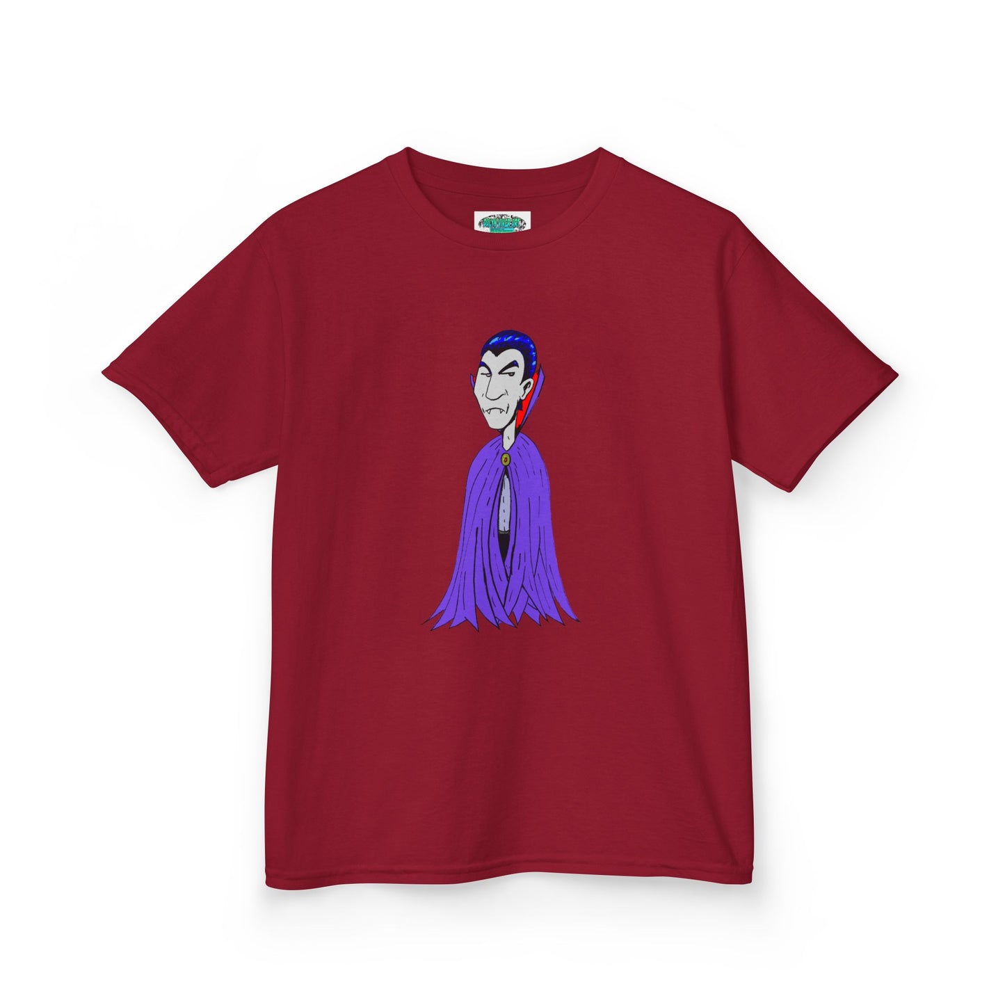 Kids Vampire T-Shirt — Cute Purple Dracula Tee for Halloween