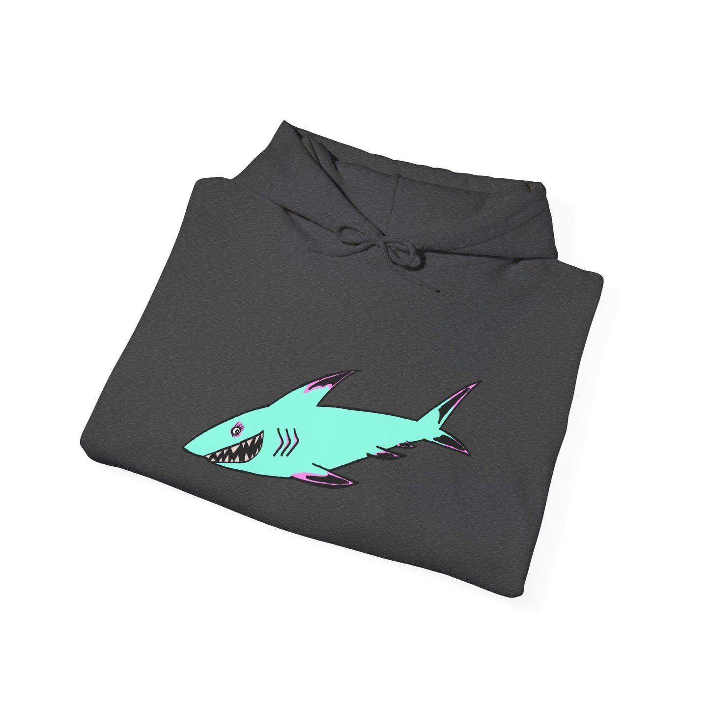 Shark Graphic Unisex Hoodie, Fun Casual Wear, Beach Lover's Gift, Relaxing Lounge Sweatshirt, Unique Gift for Any Occasion