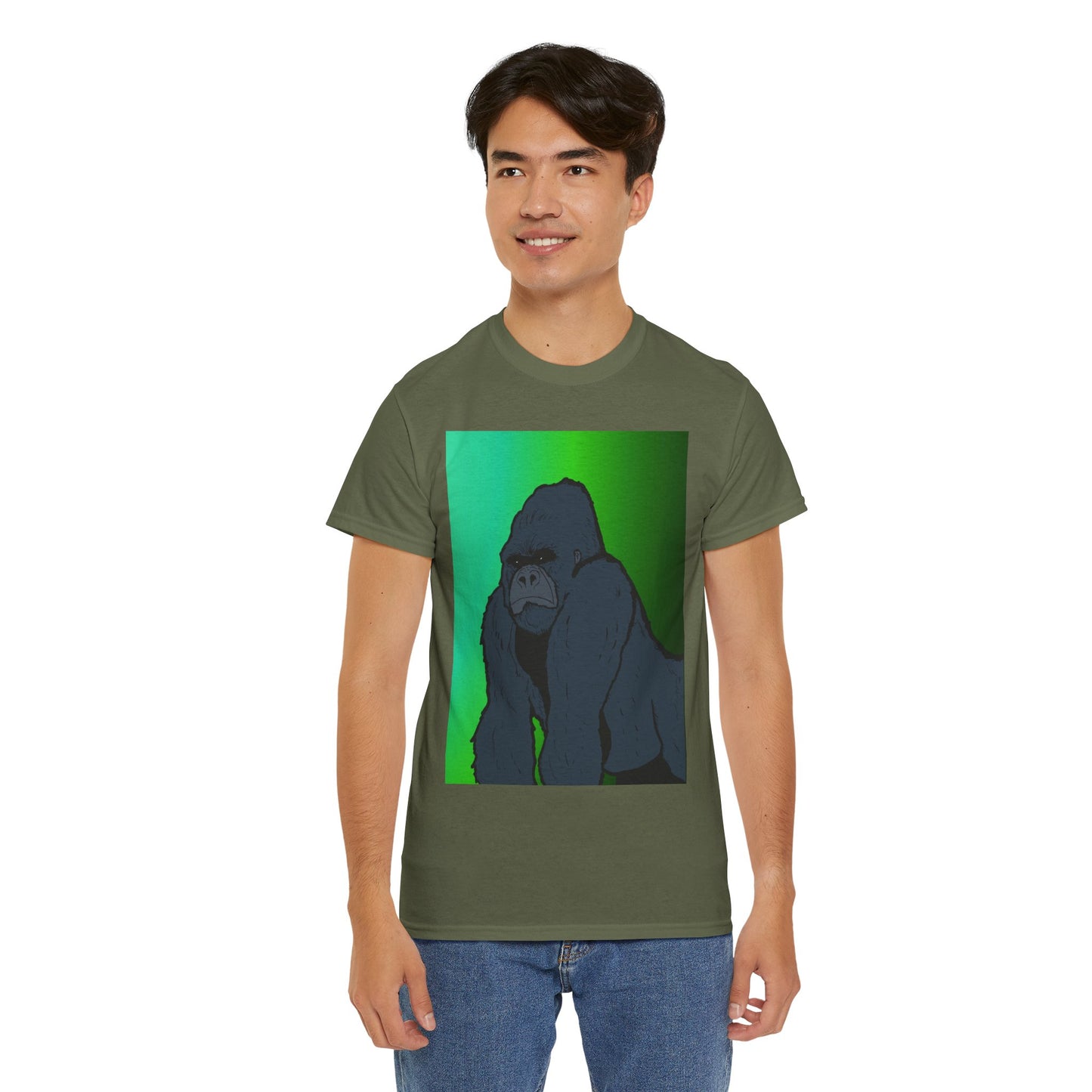 Gorilla Portrait Tee – Graphic Ape Illustration T-Shirt