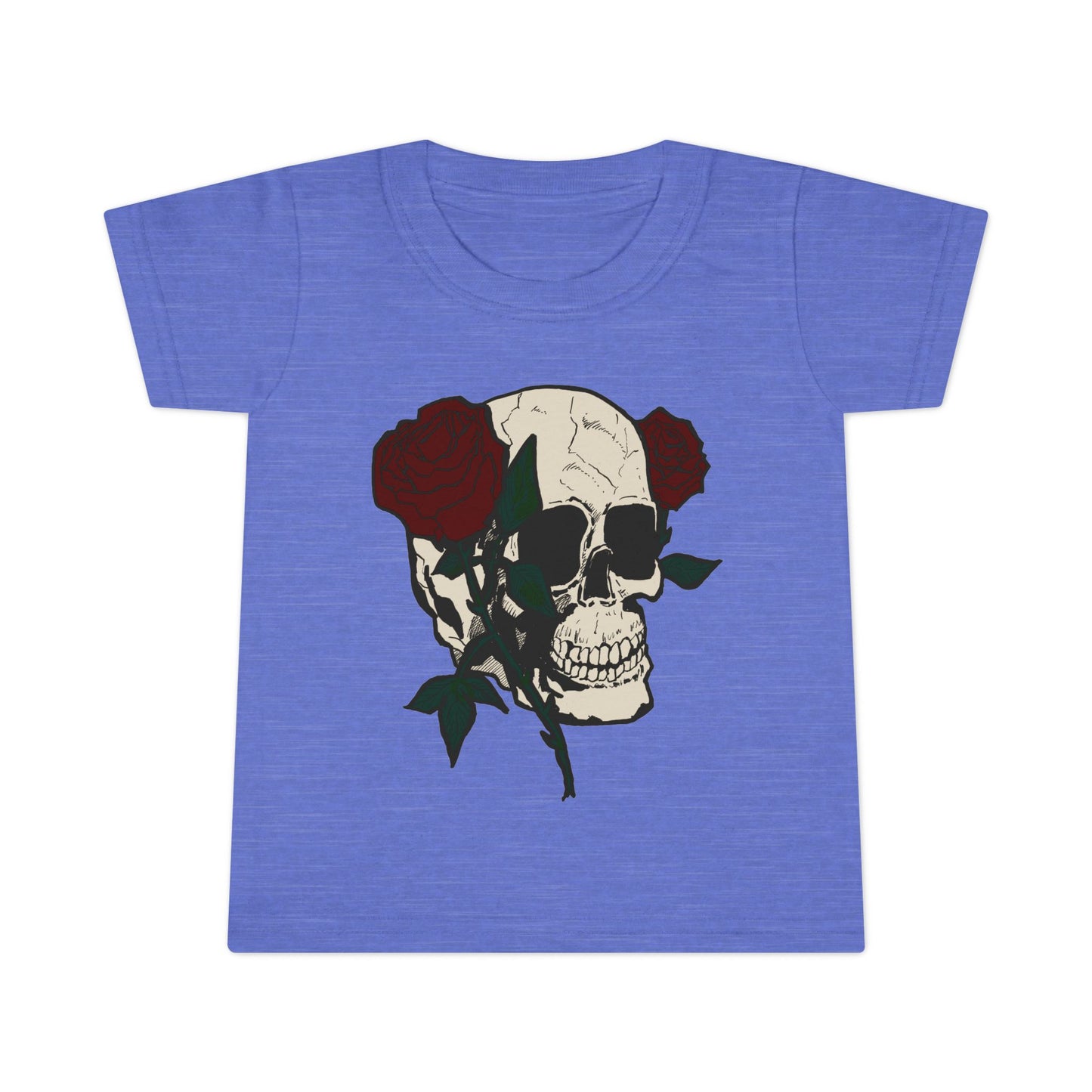 Skull & Roses Toddler T-Shirt - Cute Gothic Style Clothing for Kids