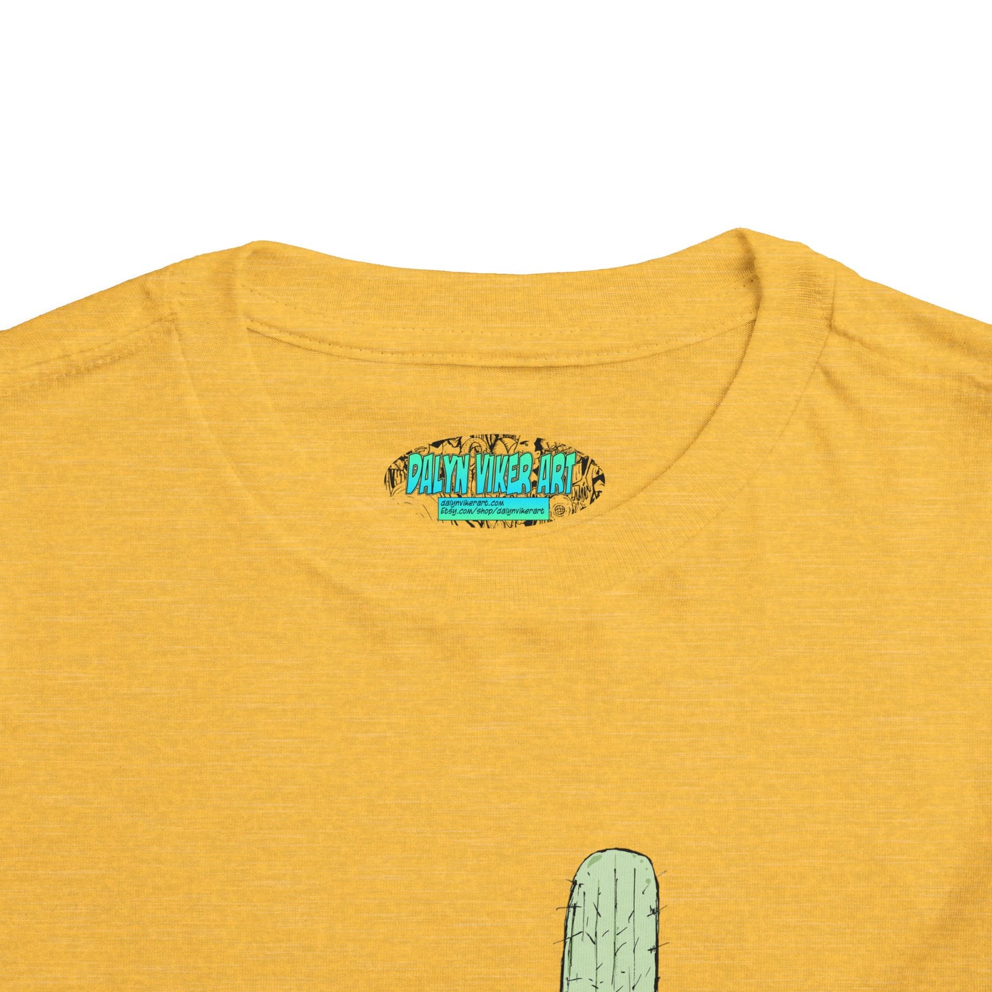 Toddler Tee — Desert Cactus with Guitar Graphic