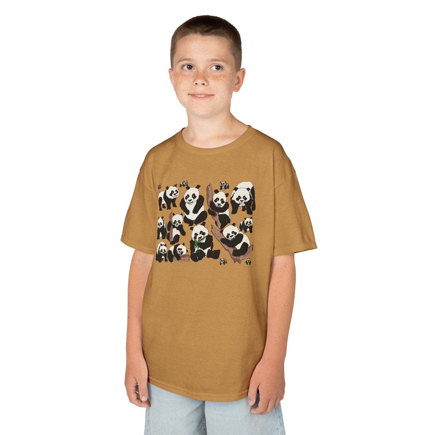 Panda Paradise Kids Tee, Cute Animal T-Shirt, Children's Gift, Birthday Present, Summer Wear, Eco-Friendly Fashion