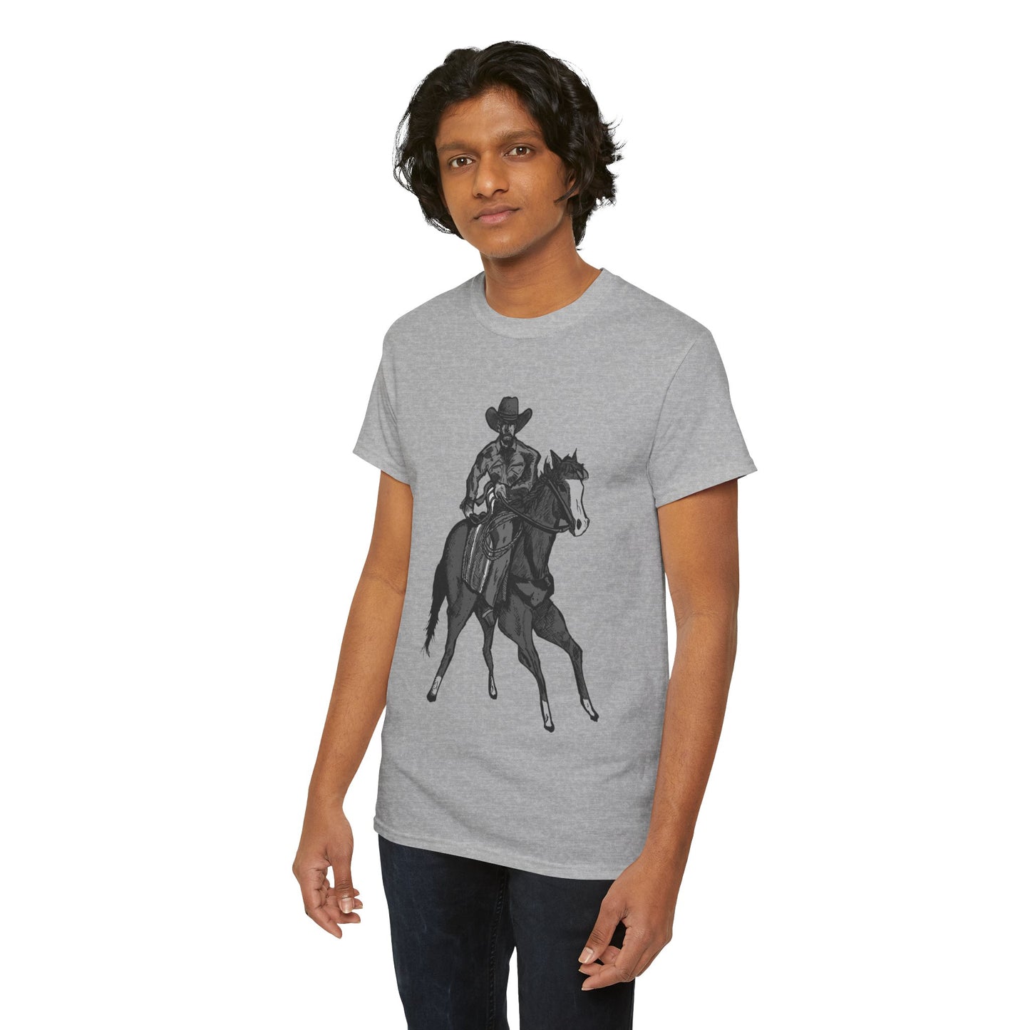 Cowboy on Horseback T‑Shirt — Vintage Western Rodeo Tee