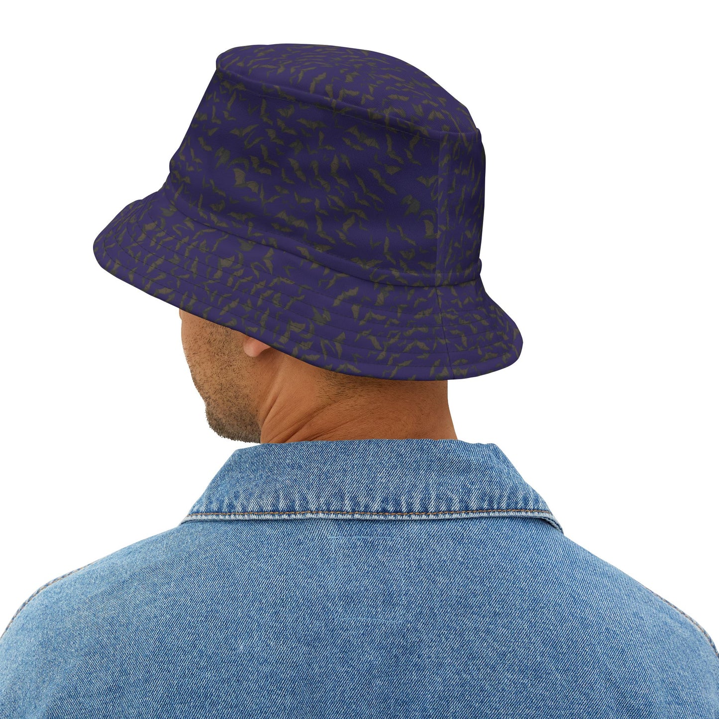 Nighttime Bats Bucket Hat, Trendy Sun Hat for Summer, Funky Outdoor Accessory, Perfect for Festivals, Travel and Beach Days