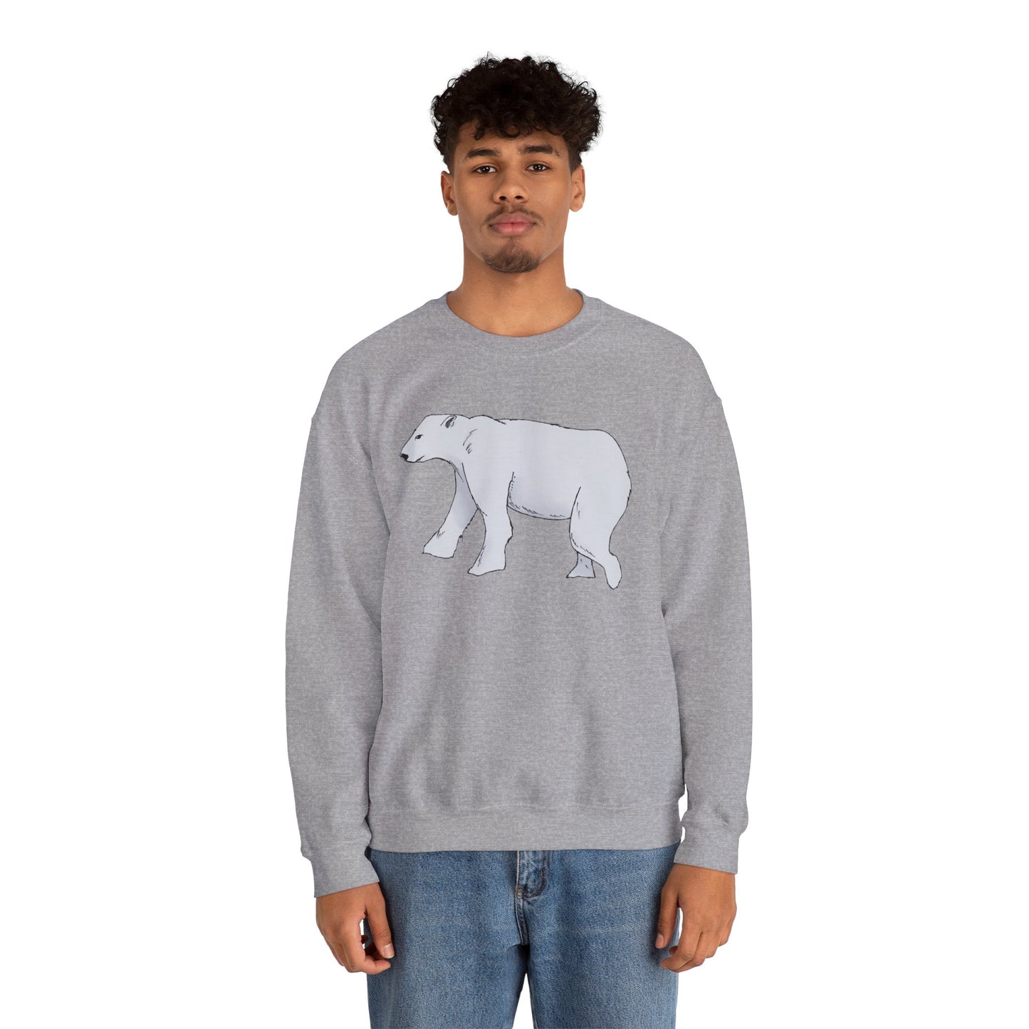 Cozy Polar Bear Crewneck Sweatshirt