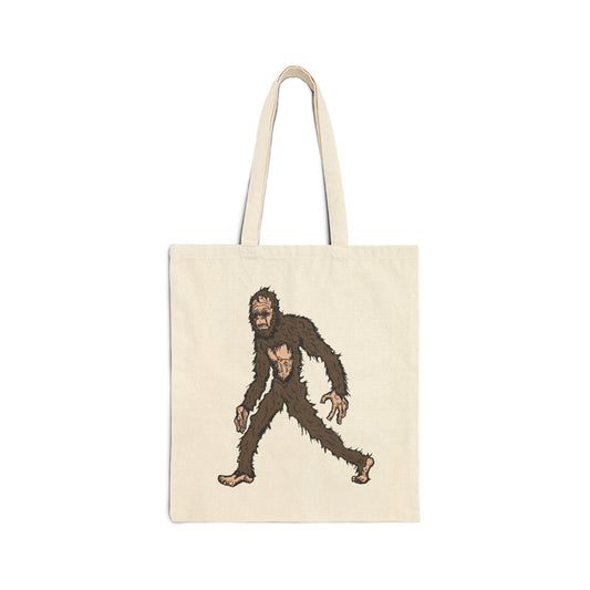 Bigfoot Stroll Cotton Canvas Tote Bag