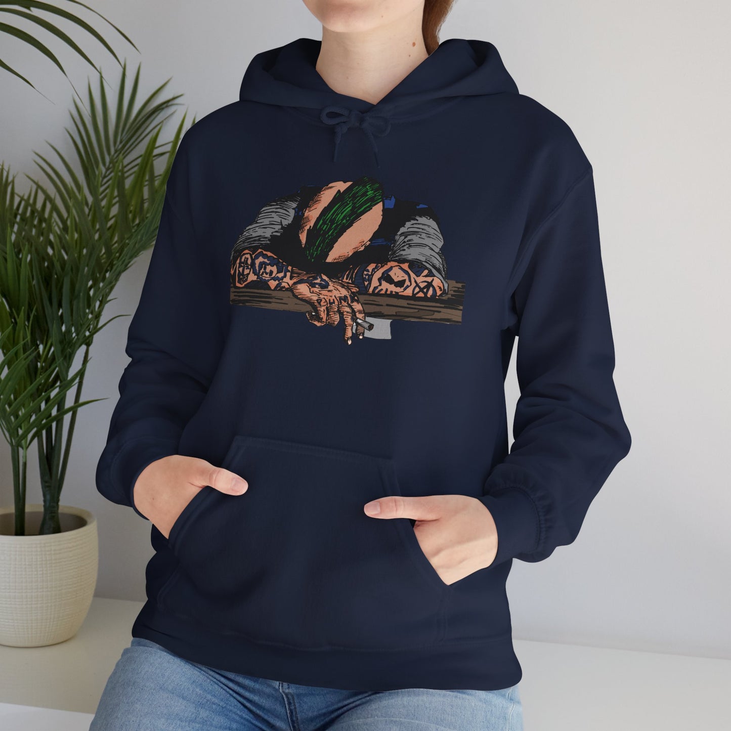 Punk and Done Color Unisex Hooded Sweatshirt, Cozy Streetwear, Unique Gift for Art Lovers, Casual Lounge Wear, Perfect for Fall Fashion