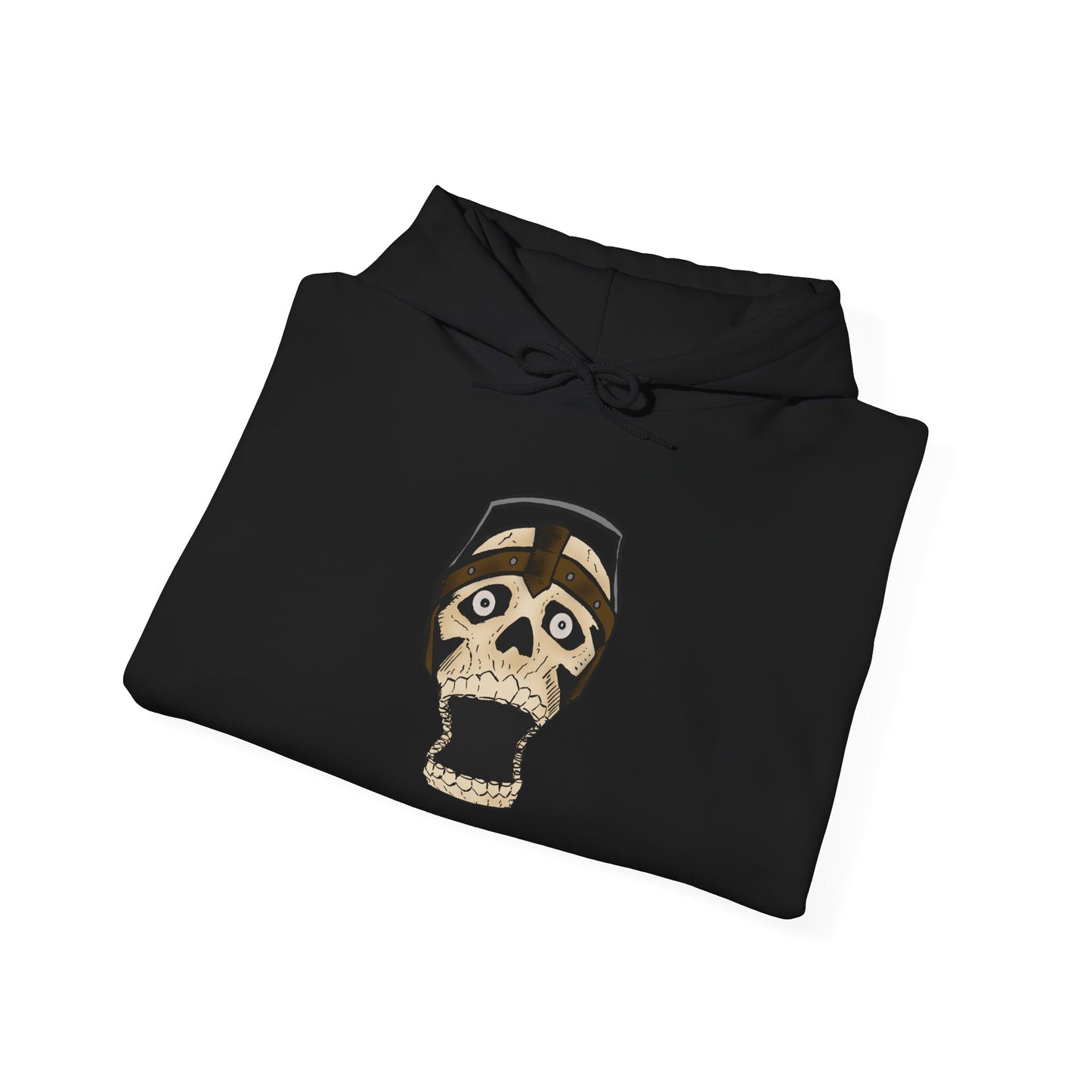 Screaming Skull Graphic Hoodie, Unisex Heavy Blend Sweatshirt, Cozy Casual Wear, Gift for Halloween, Unique October Fashion, Everyday Comfort