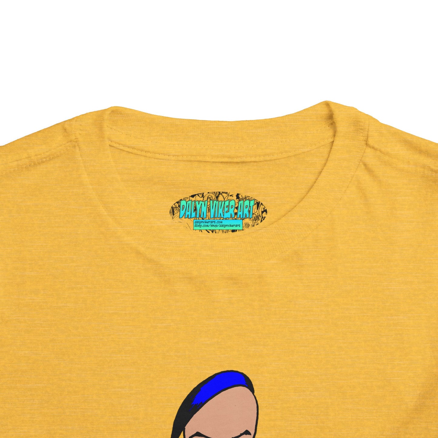 Smug Grumpy Kid Cartoon Toddler Tee