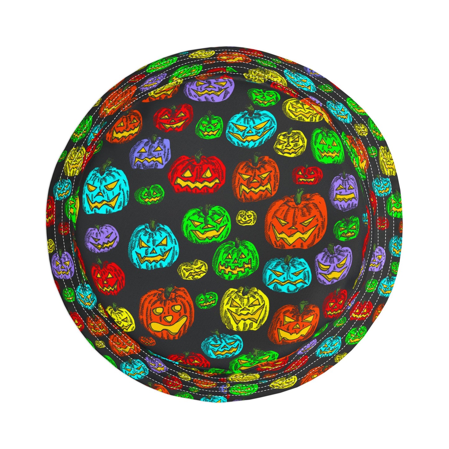 Halloween Pumpkin Bucket Hat, Fun Fall Accessory, Festival Headwear, Outdoor Summer Hat, Halloween Party Gear