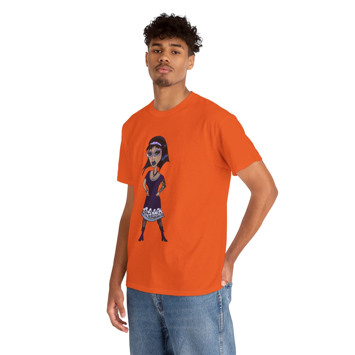 Gothic Doll T-Shirt — Retro Vampire Girl Graphic Tee