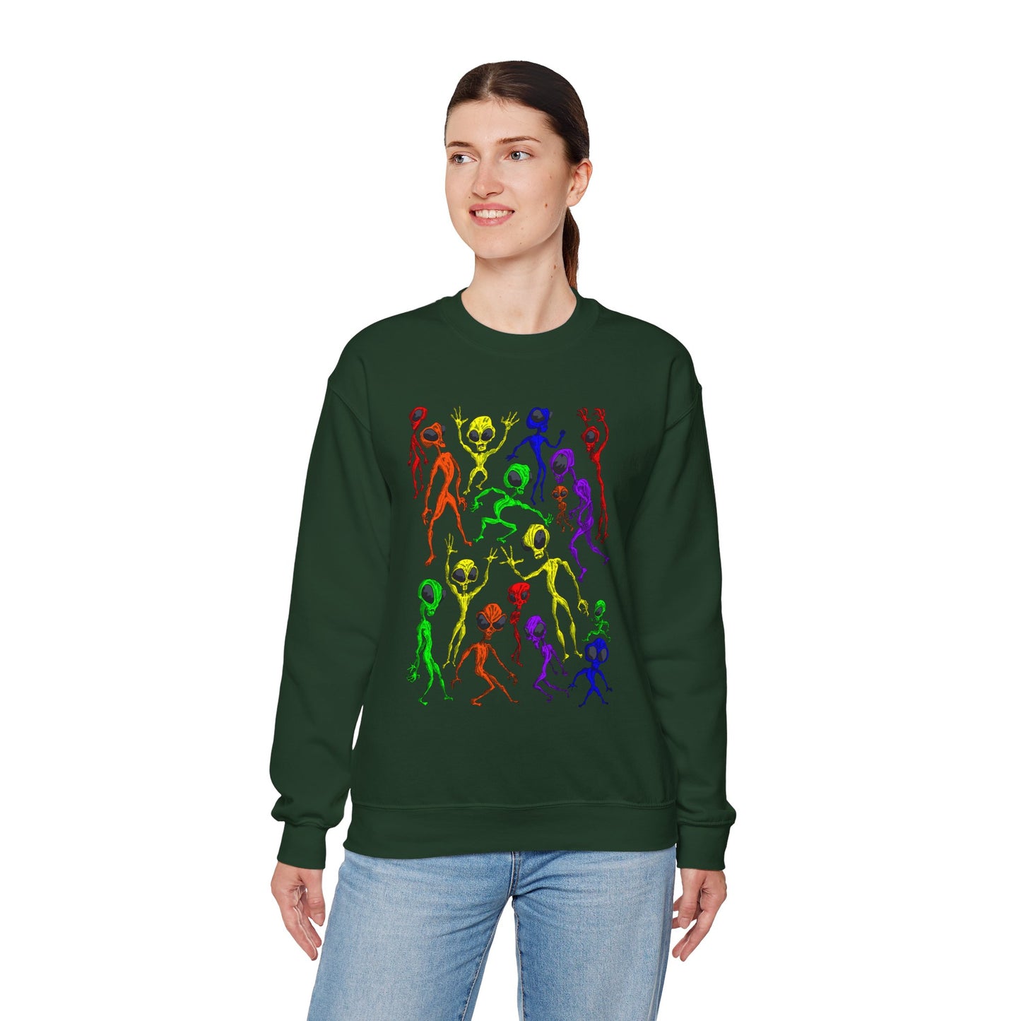 Alien Dance Party Crewneck Sweatshirt