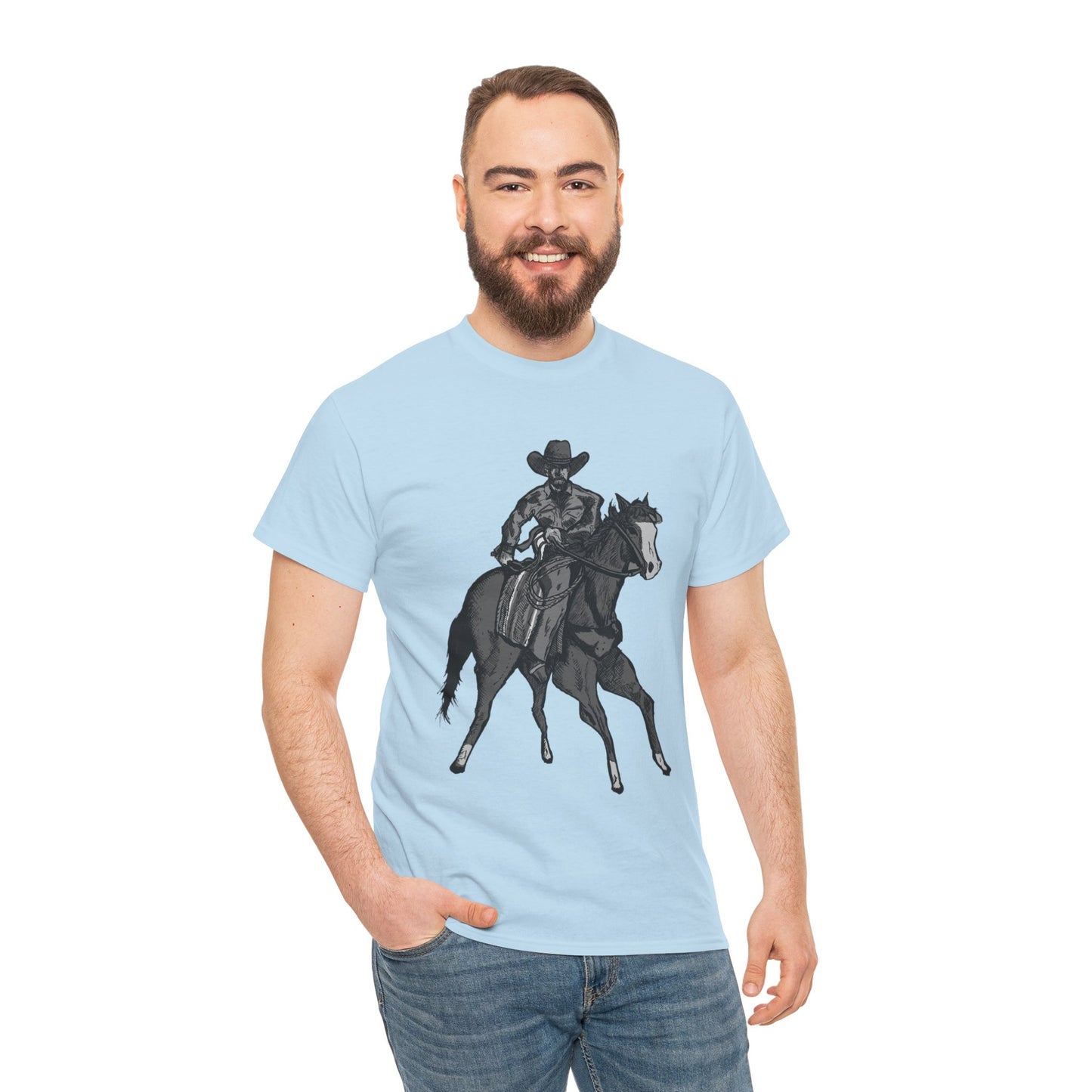 Cowboy on Horseback T‑Shirt — Vintage Western Rodeo Tee