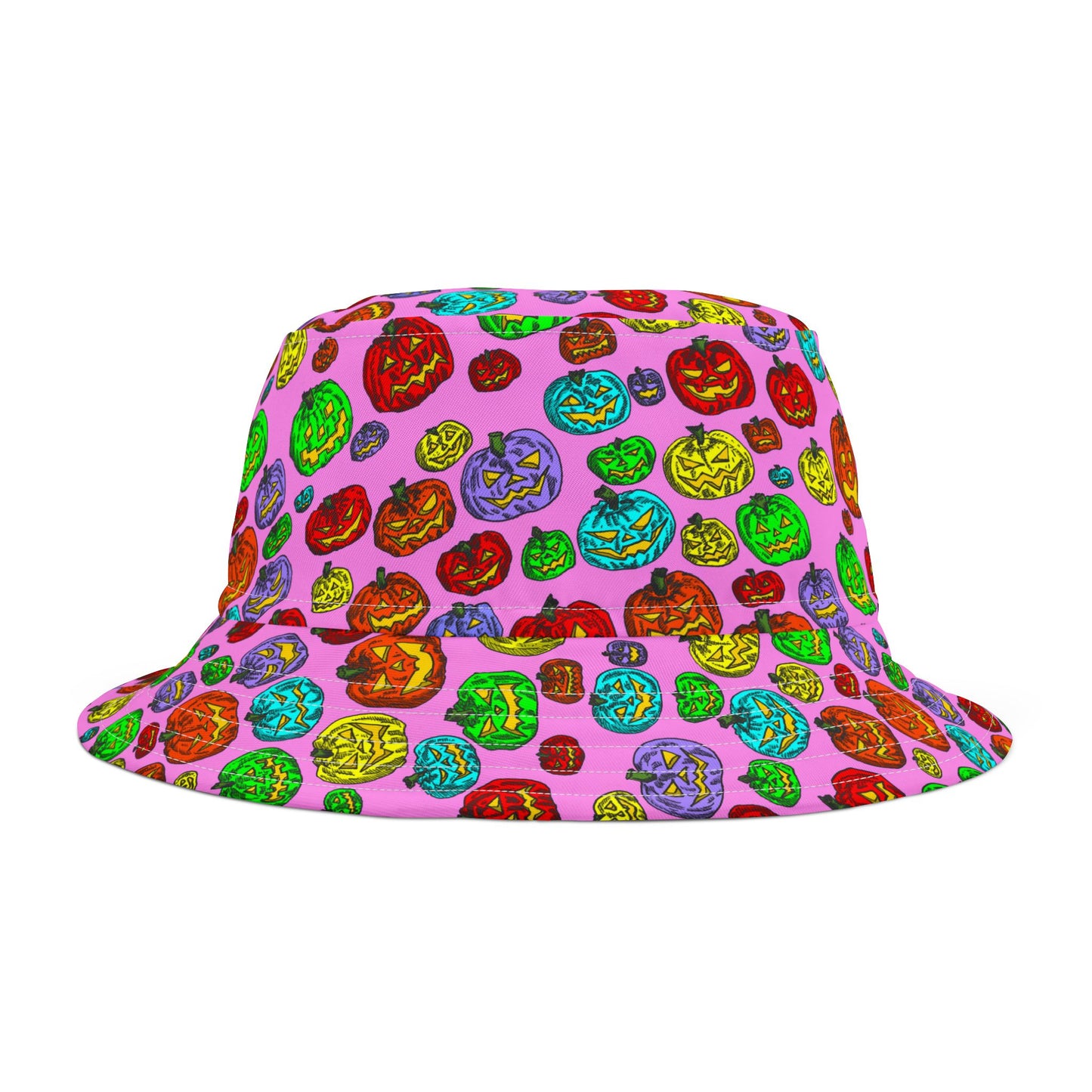 Vibrant Pumpkin Bucket Hat for Fun Fall Days, Halloween Headwear, Trendy Summer Accessory, Festival Hat, Outdoor Adventures