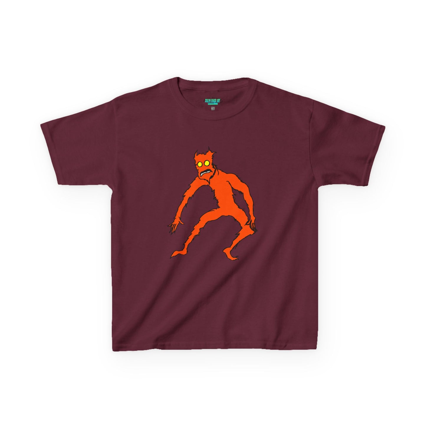 Kids Fire Monster Tee - Fun and Spooky Cotton T-Shirt for Kids