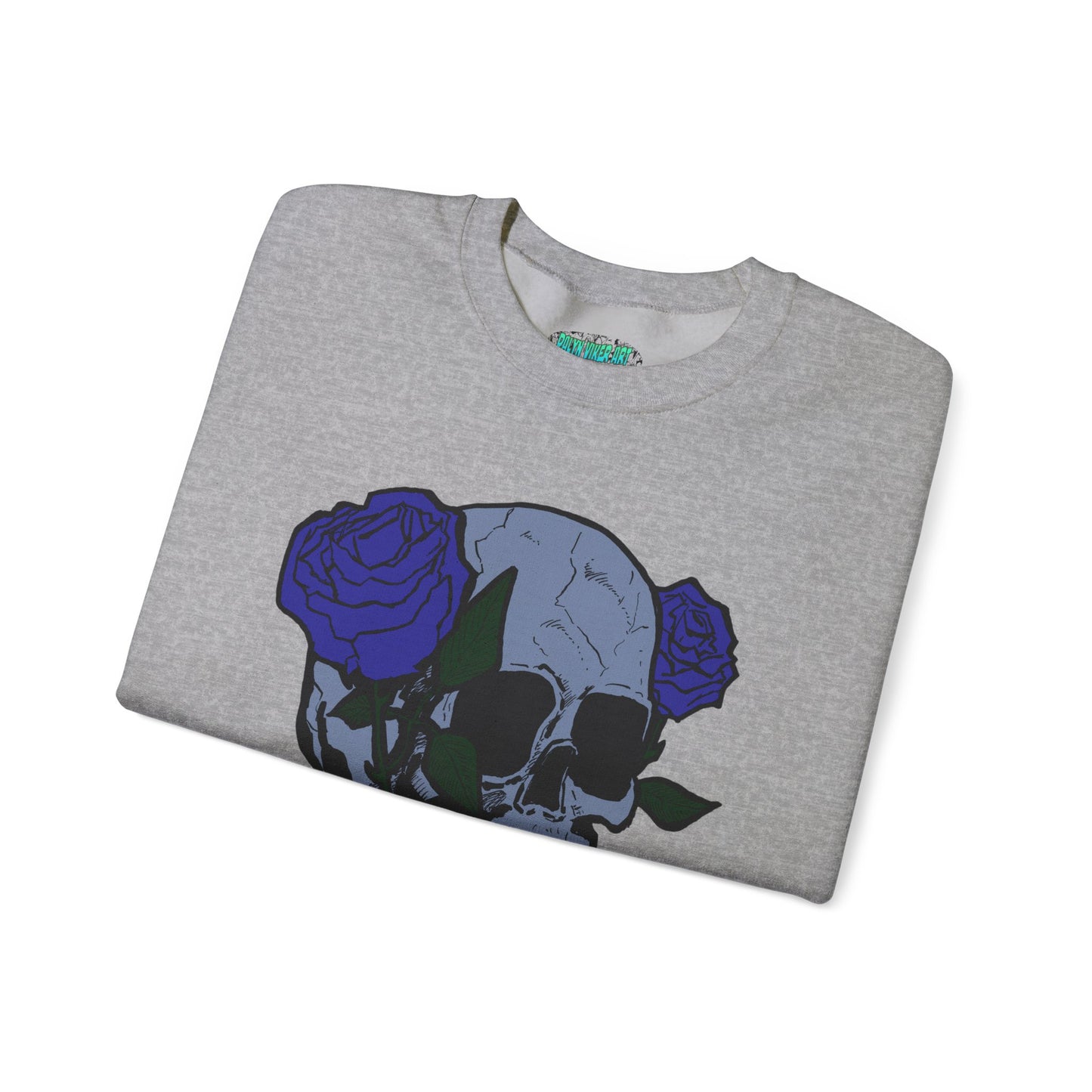 Rose Skull Crewneck Sweatshirt for Stylish Comfort