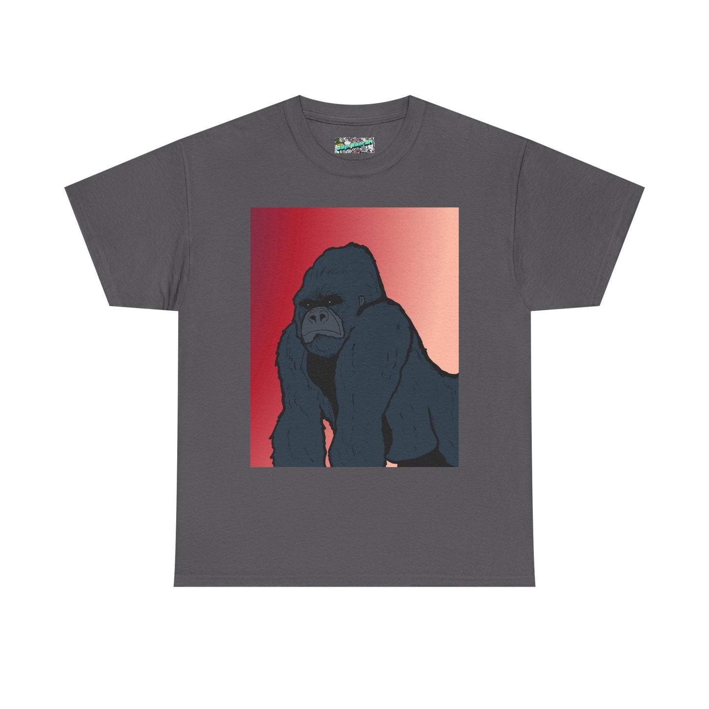 Gorilla Graphic Tee — Vintage Sunset Primate Illustration Shirt