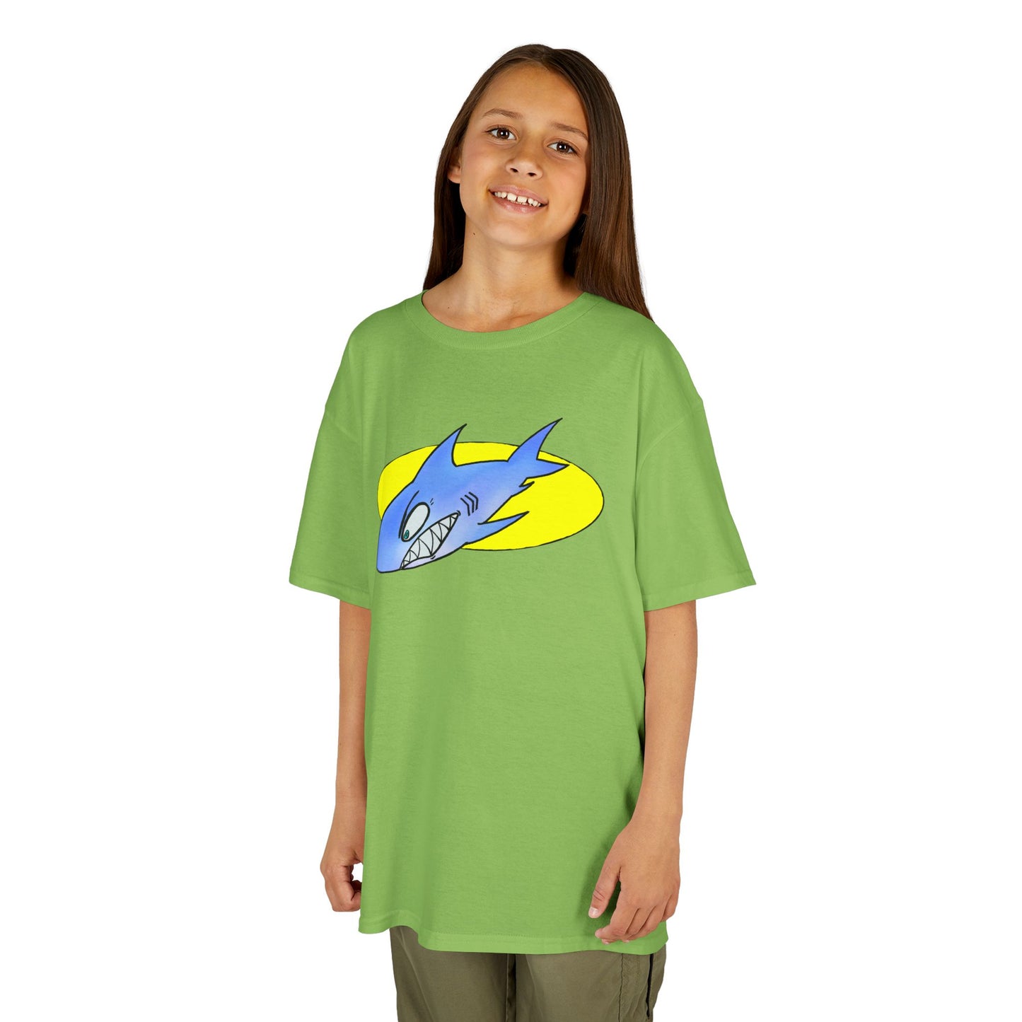 Cool Shark Graphic Kids Tee, Fun T-Shirt for Boys, Lightweight Summer Apparel, Gifts for Young Ocean Lovers, Birthday and Holiday Wear