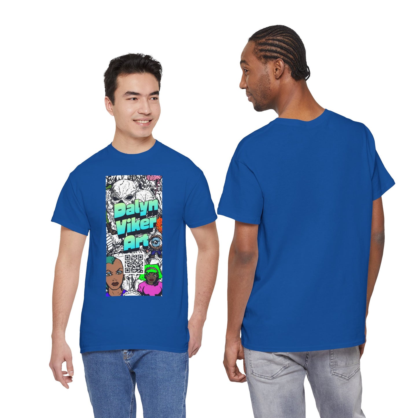 Graphic Art T-Shirt — "Dalyn Viker Art" Vertical Collage Tee