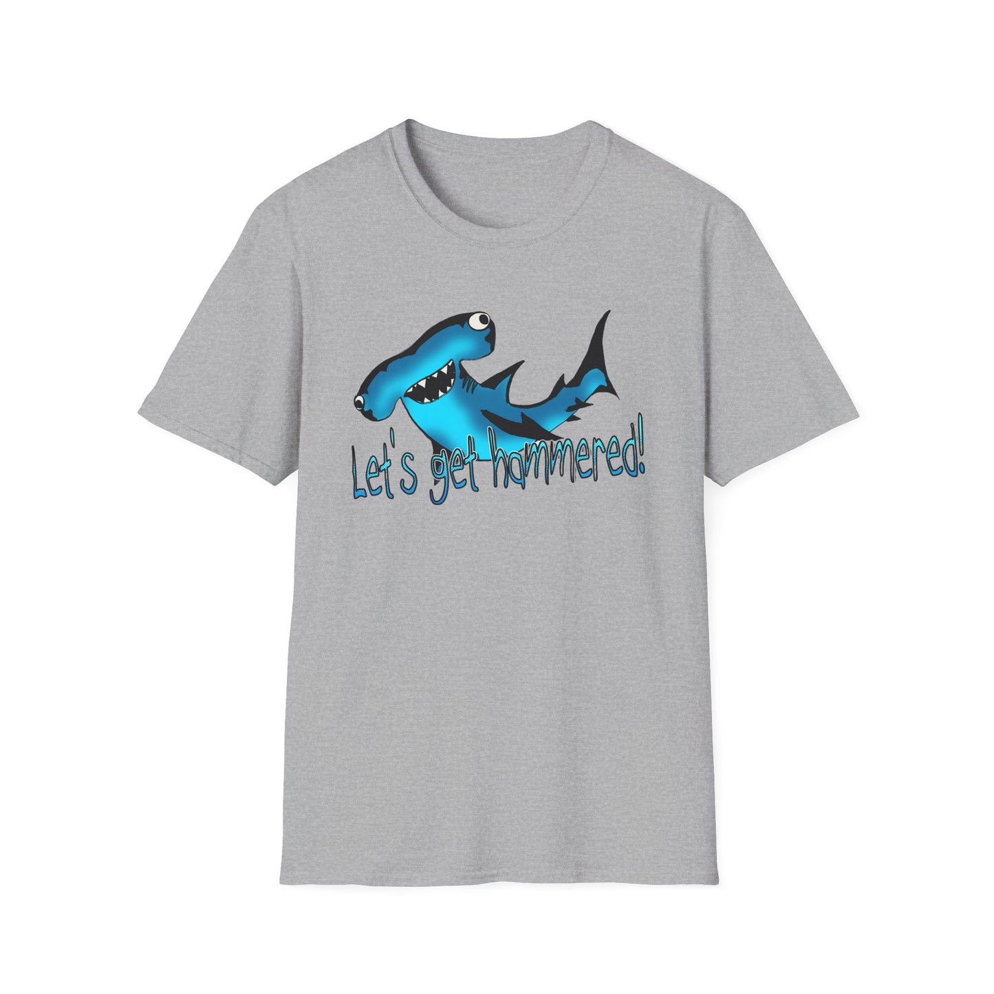 Hammered Shark Unisex T-Shirt – Let's Get Crunk Drinking Shirt