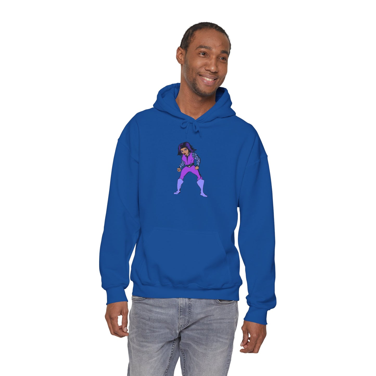 Funky Superhero Hoodie: Unisex Sweatshirt, Cozy Gift for Cartoon Lovers, Perfect for Comfy Days, Great for Halloween