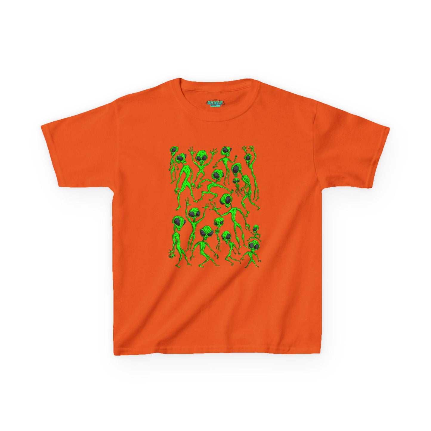 Kids Alien Dance Party T‑Shirt — Fun Green Alien Graphic Tee for Children