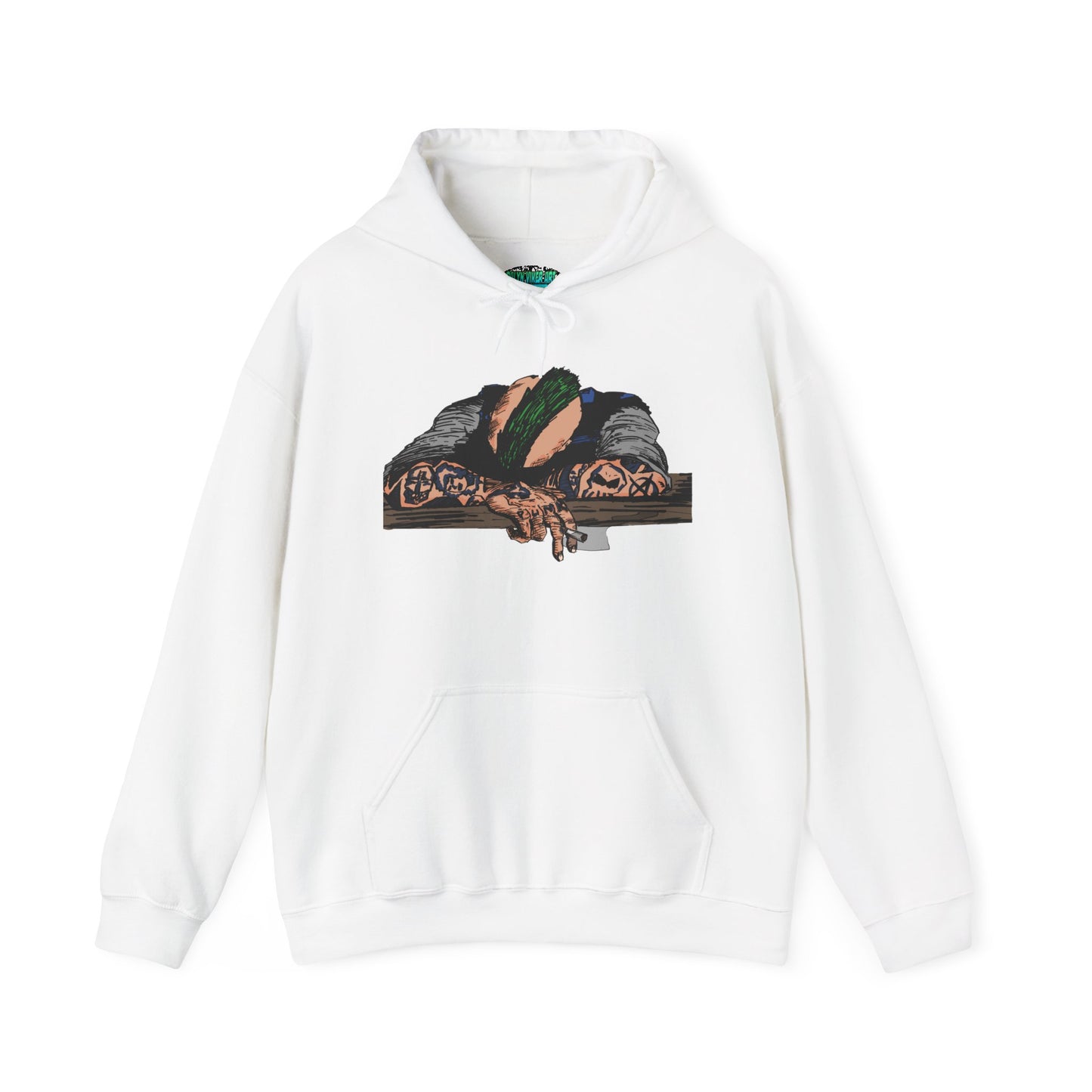 Punk and Done Color Unisex Hooded Sweatshirt, Cozy Streetwear, Unique Gift for Art Lovers, Casual Lounge Wear, Perfect for Fall Fashion