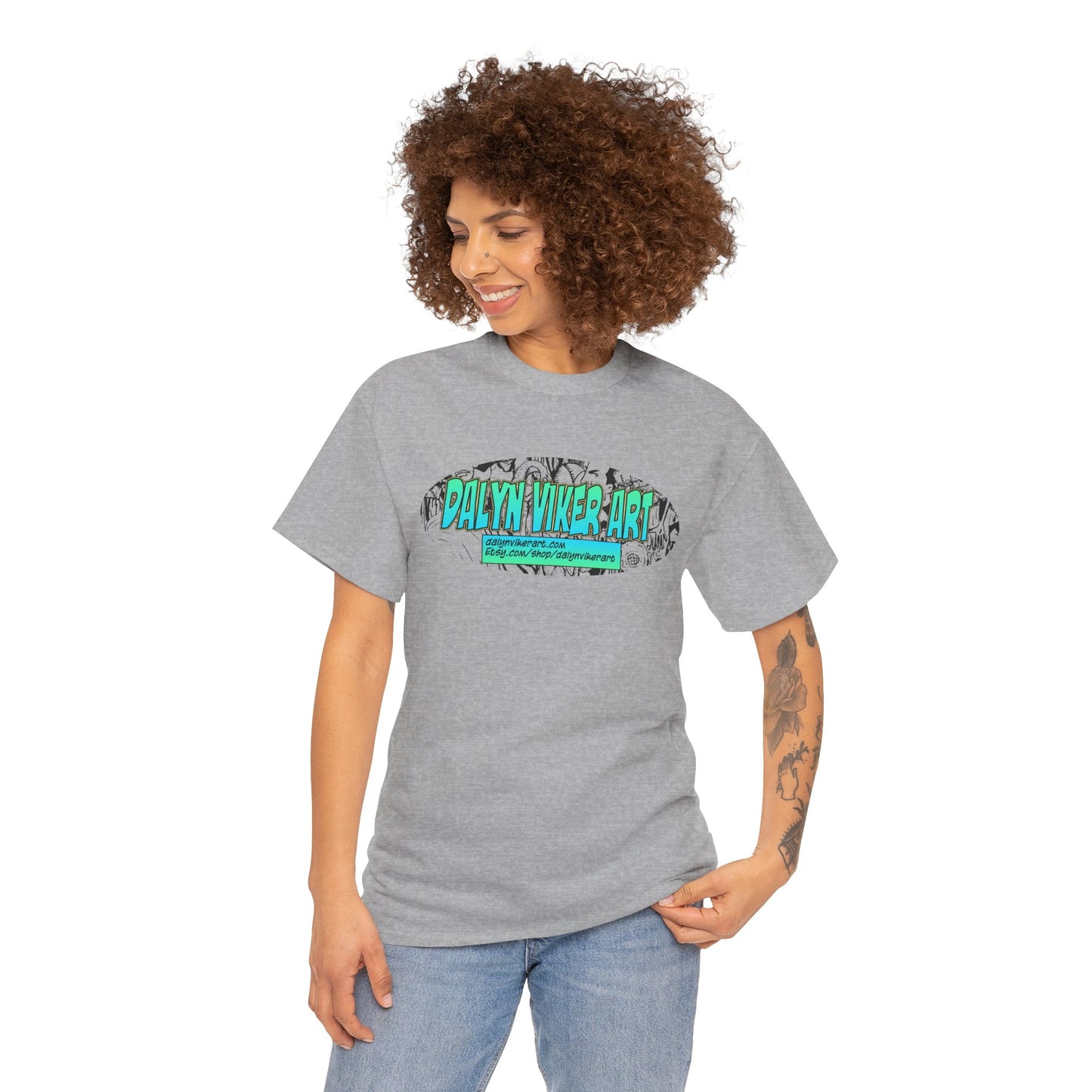 Dalyn Viker Art Logo - Artistic Unisex Tee with Abstract Design, Cool Graphic Shirt for Art Lovers, Perfect Gift for Creatives, Casual Wear, Summer Essential