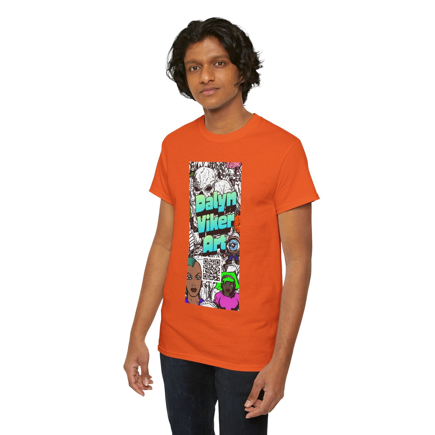Graphic Art T-Shirt — "Dalyn Viker Art" Vertical Collage Tee