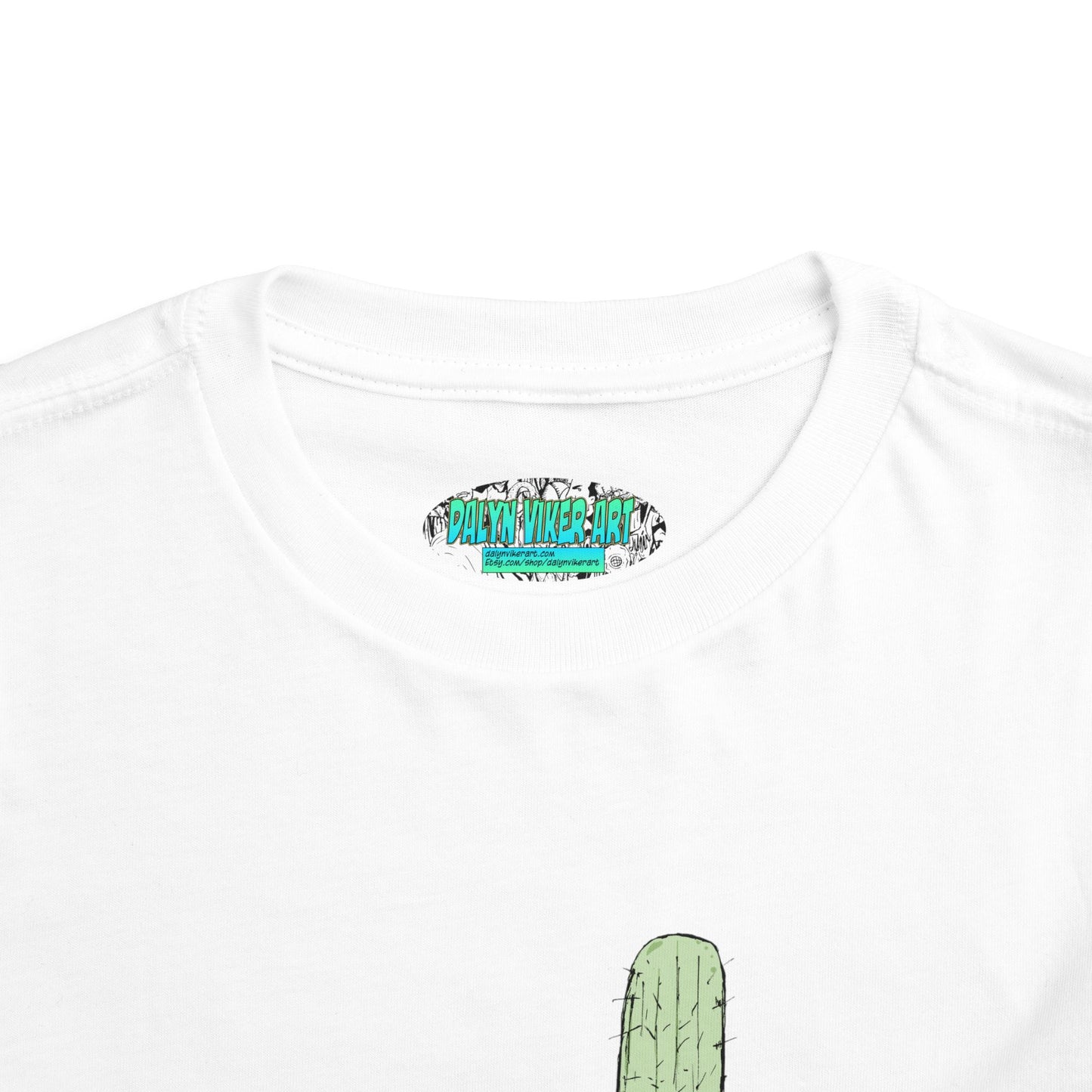 Toddler Tee — Desert Cactus with Guitar Graphic