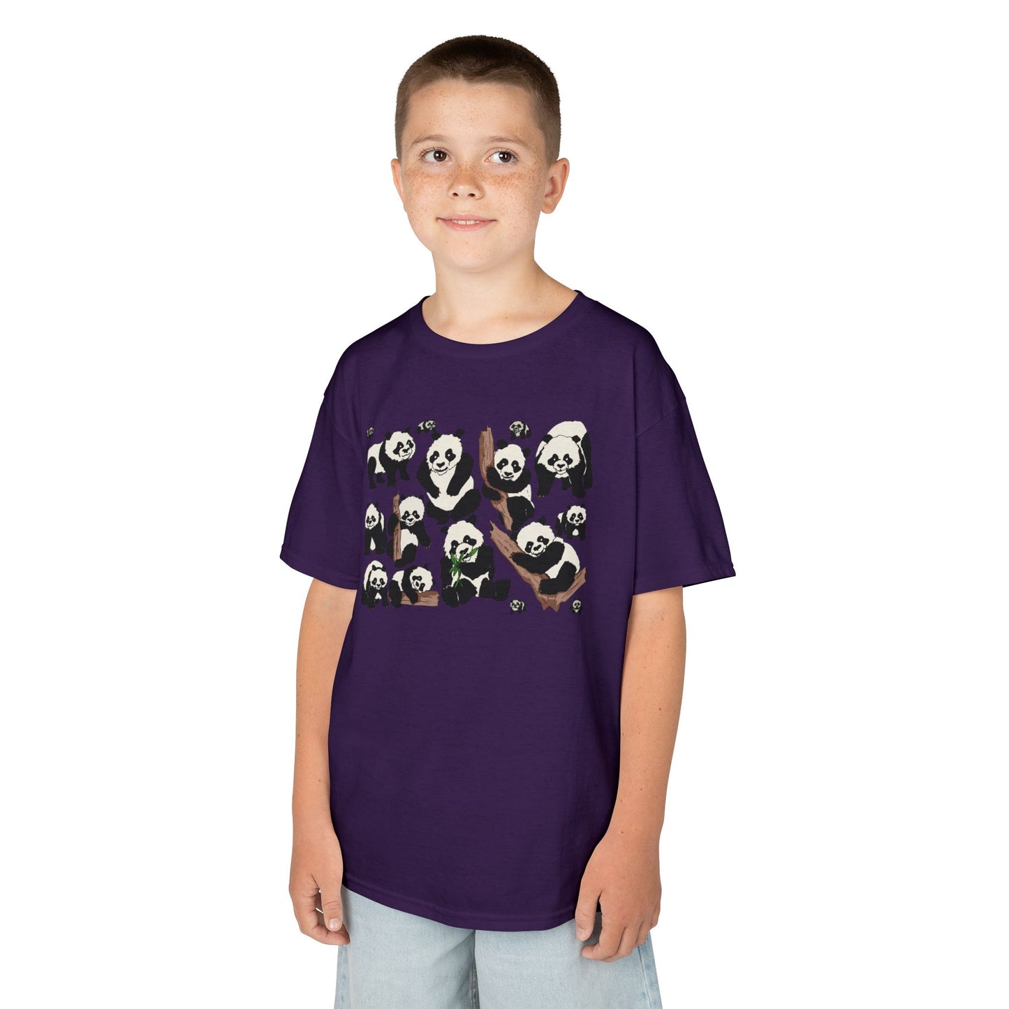 Panda Paradise Kids Tee, Cute Animal T-Shirt, Children's Gift, Birthday Present, Summer Wear, Eco-Friendly Fashion