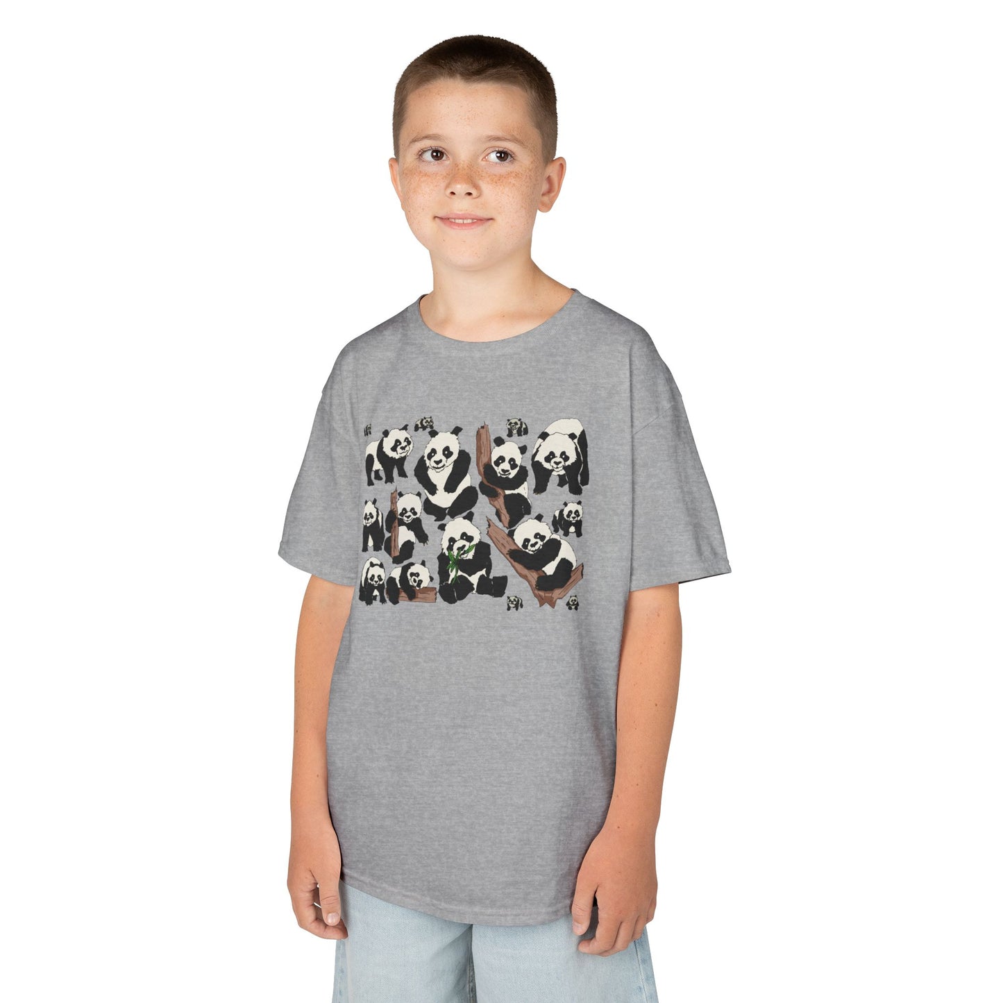 Panda Paradise Kids Tee, Cute Animal T-Shirt, Children's Gift, Birthday Present, Summer Wear, Eco-Friendly Fashion