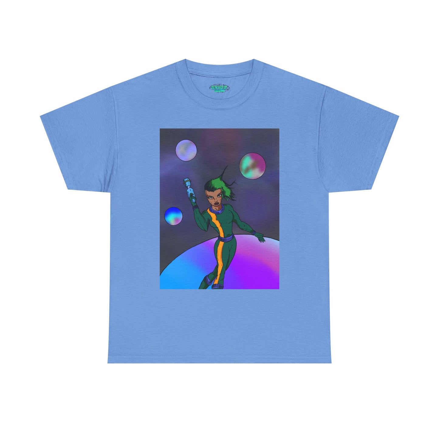 Cosmic Hero Vibe Tee - Unisex Heavy Cotton Tee, Space Art Shirt, Retro Sci-Fi T-Shirt, Gift for Space Lovers, Unique Graphic Tee