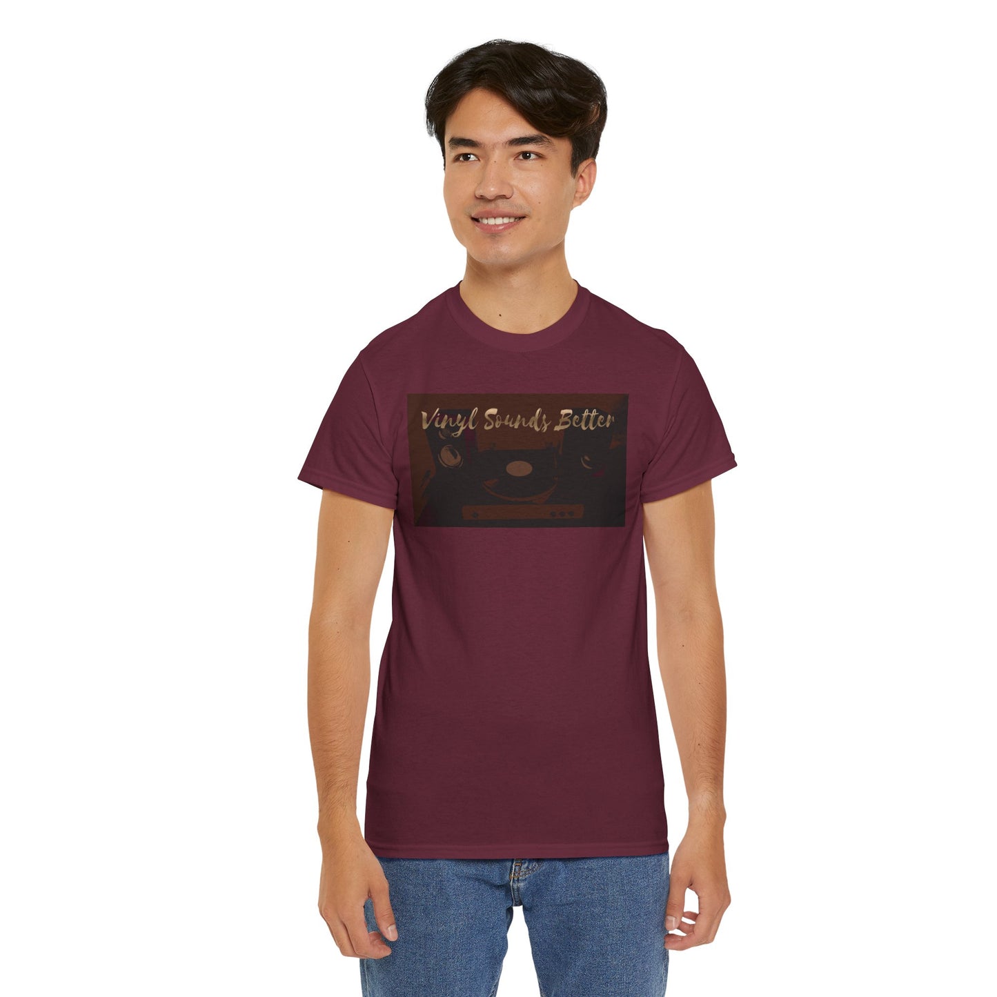 Vinyl Sounds Better T-Shirt — Retro Record Player Tee for Music Lovers