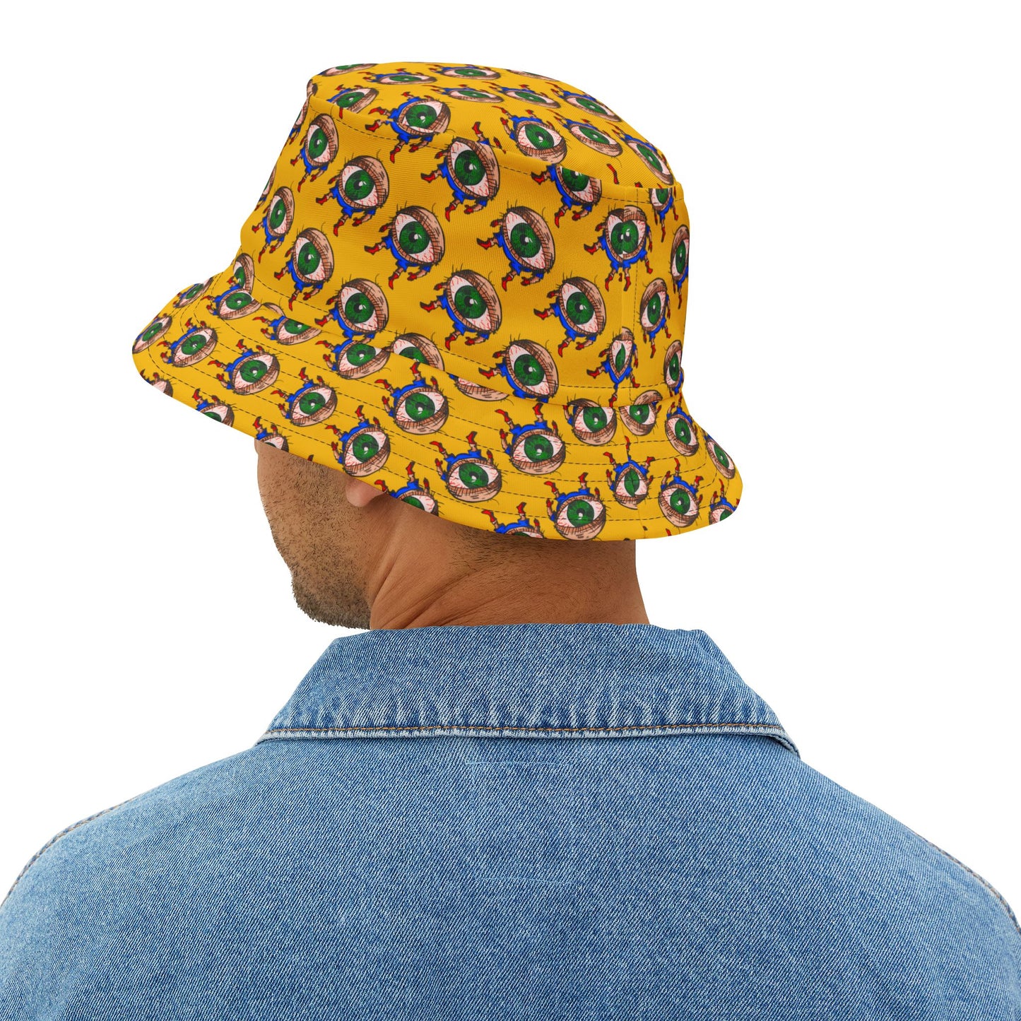 Terrif-EYE-ing Colorful Cartoon Eye Bucket Hat – Fun Summer Accessory
