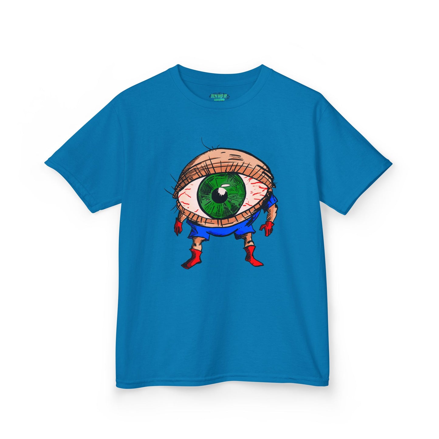 Terrif-EYE-ing Whimsical Kids Heavy Cotton Tee with Eye Design