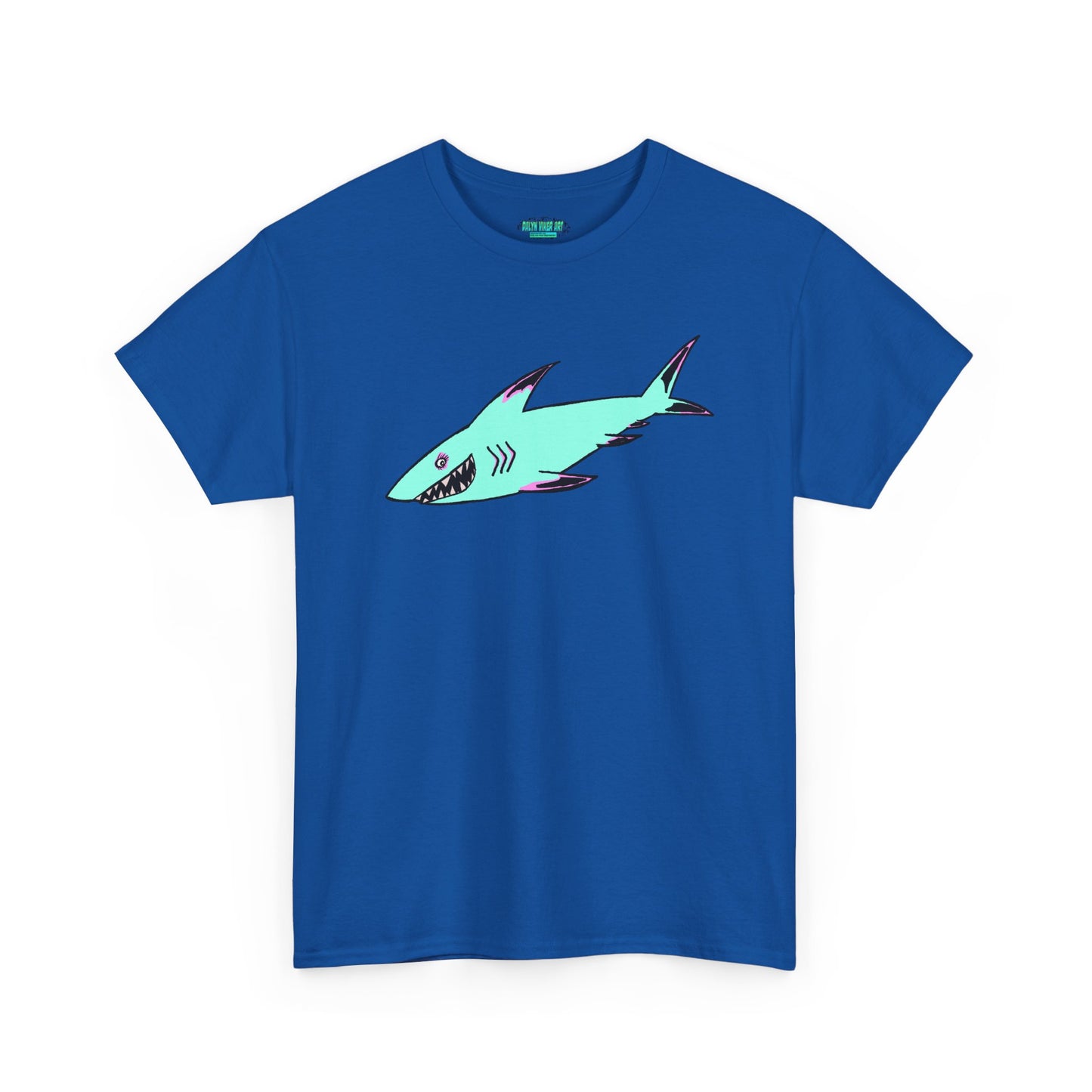 Cool Shark Graphic Unisex Heavy Cotton Tee, Ocean Lover Shirt, Beachwear, Casual Everyday Tee, Gift for Sharks Fans