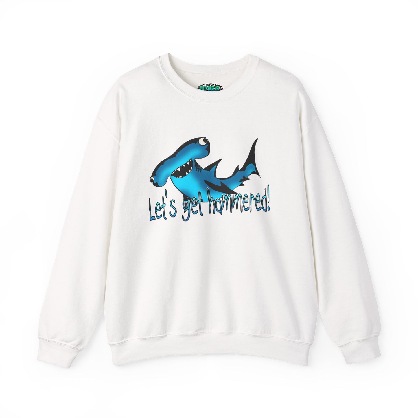 Harley Hammerhead Playful Shark Sweatshirt - 'Let's Get Hammered' Crewneck