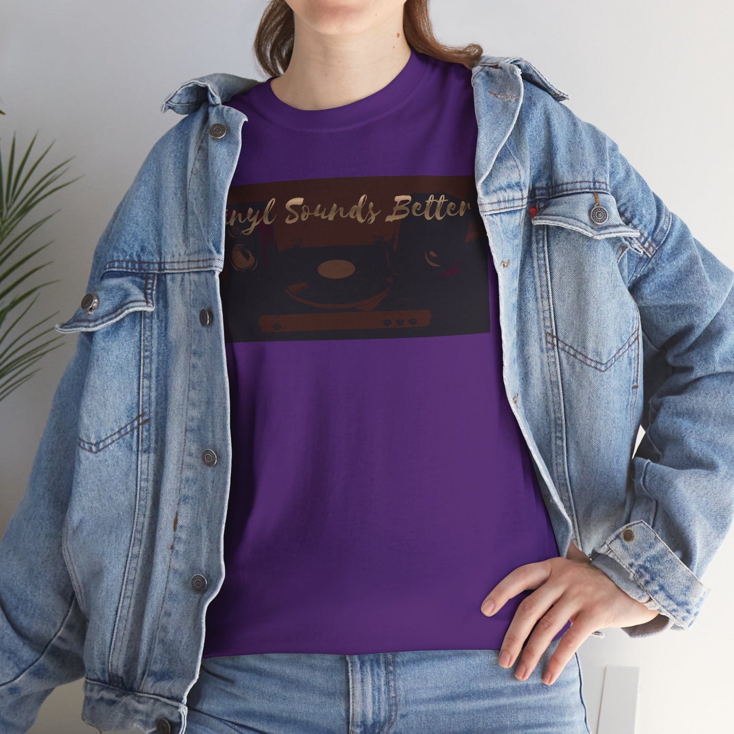 Vinyl Sounds Better T-Shirt — Retro Record Player Tee for Music Lovers