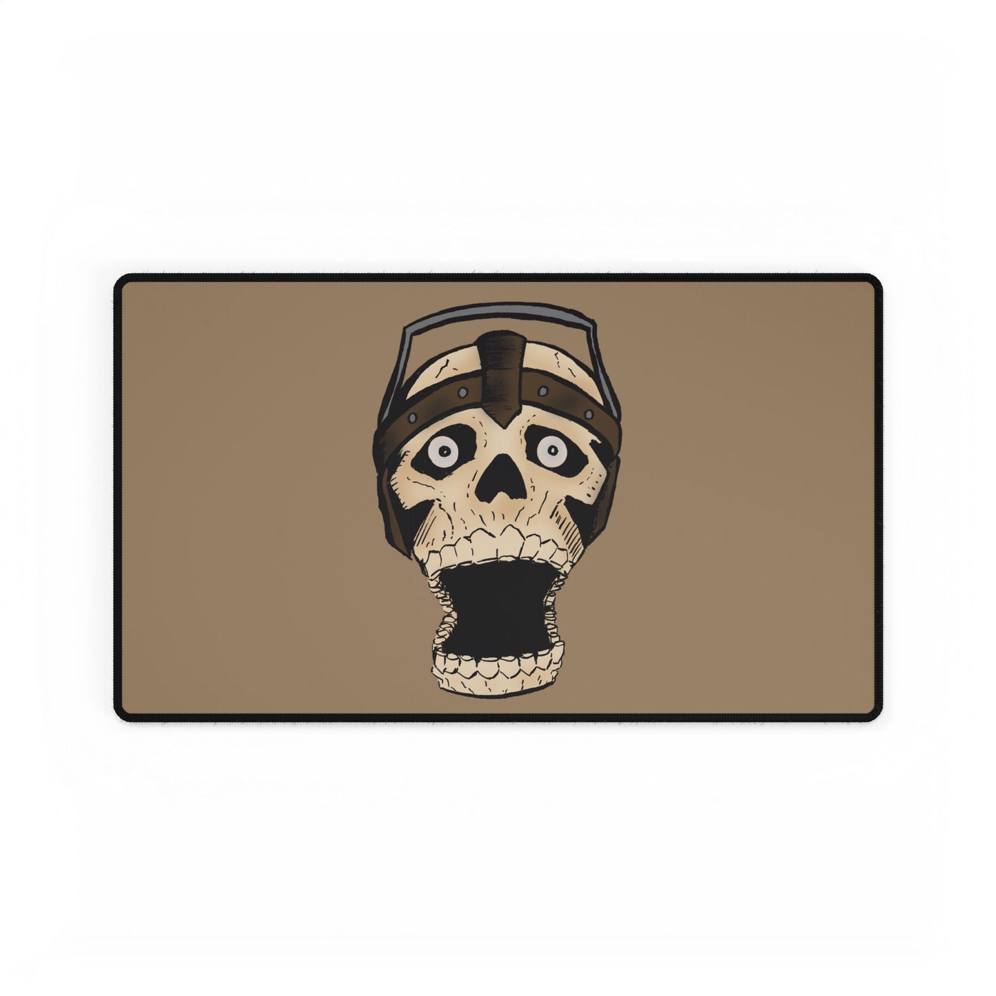 Screaming Skull Shock Desk Mat — Large Gaming/Work Mouse Pad and Card Playing Mat