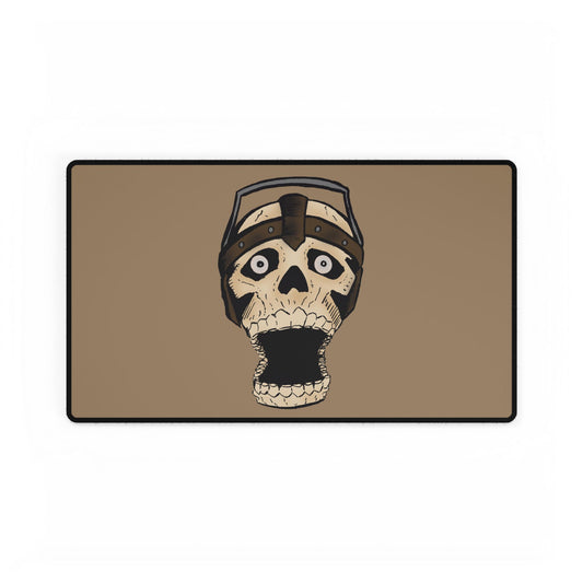 Screaming Skull Shock Desk Mat — Large Gaming/Work Mouse Pad and Card Playing Mat