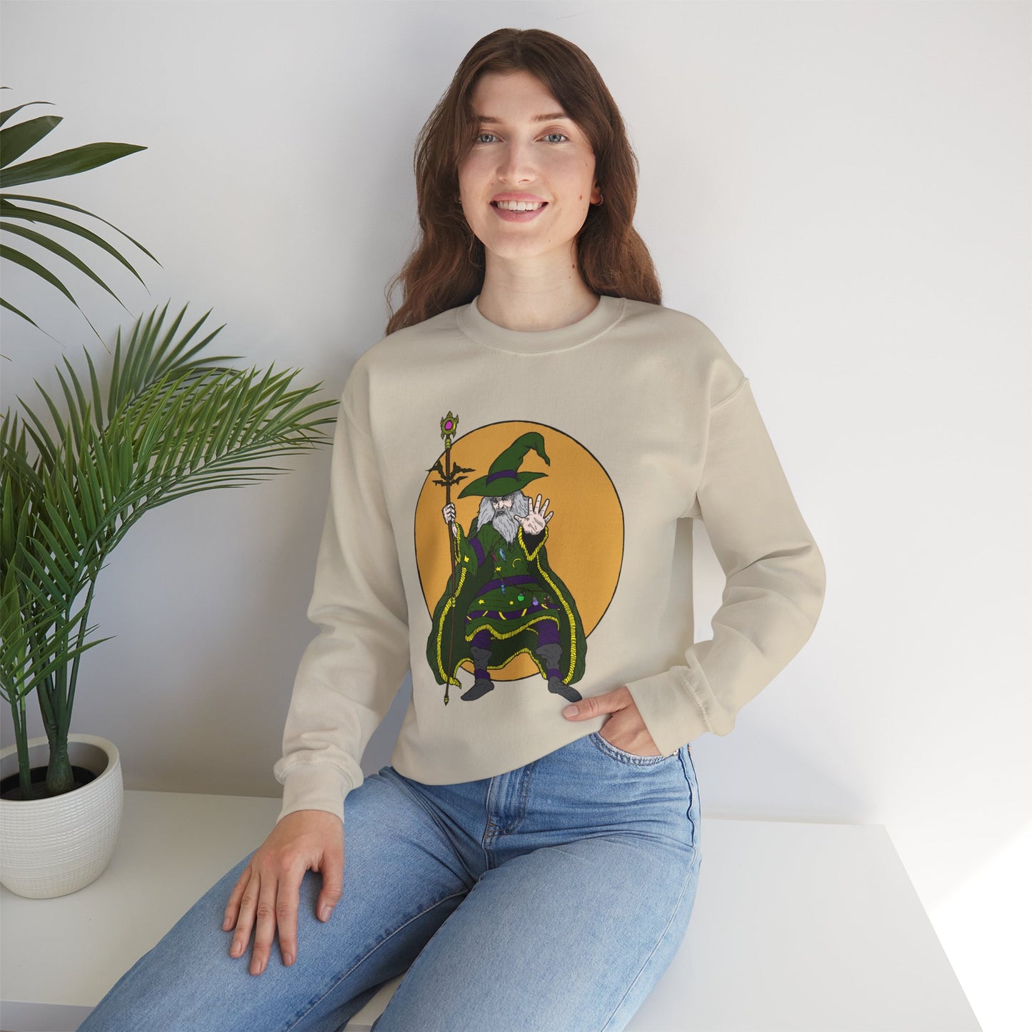 Wizard-Themed Unisex Crewneck Sweatshirt