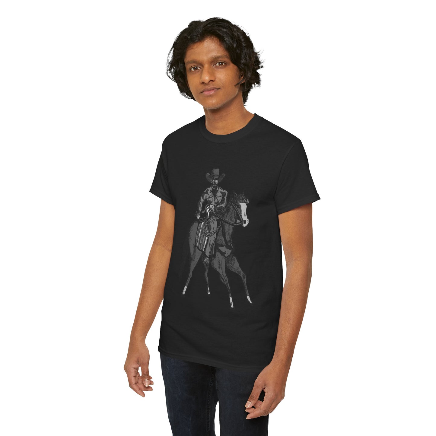Cowboy on Horseback T‑Shirt — Vintage Western Rodeo Tee